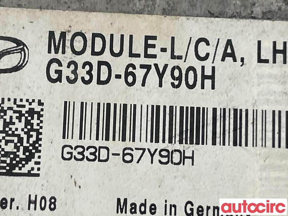 Sensor radar til Mazda 6 2010-2013 (Type II, Fase 2)  (MAZDA|G33D-67-Y90J|G33D67Y90J)