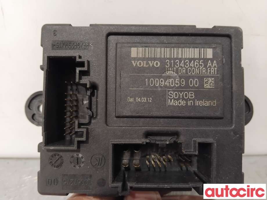 Styreenhet dør venstre foran til Volvo XC60 2008-2013 (Type I, Fase 1) (VOLVO|31343027|1009405900|31343465)