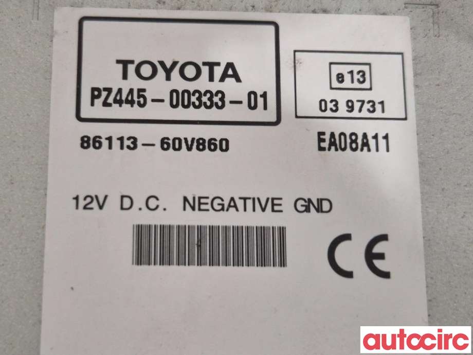 Bilstereo navigasjon til Toyota Avensis 2009-2015 (Type III, Fase 1)  (TOYOTA|8612005180)
