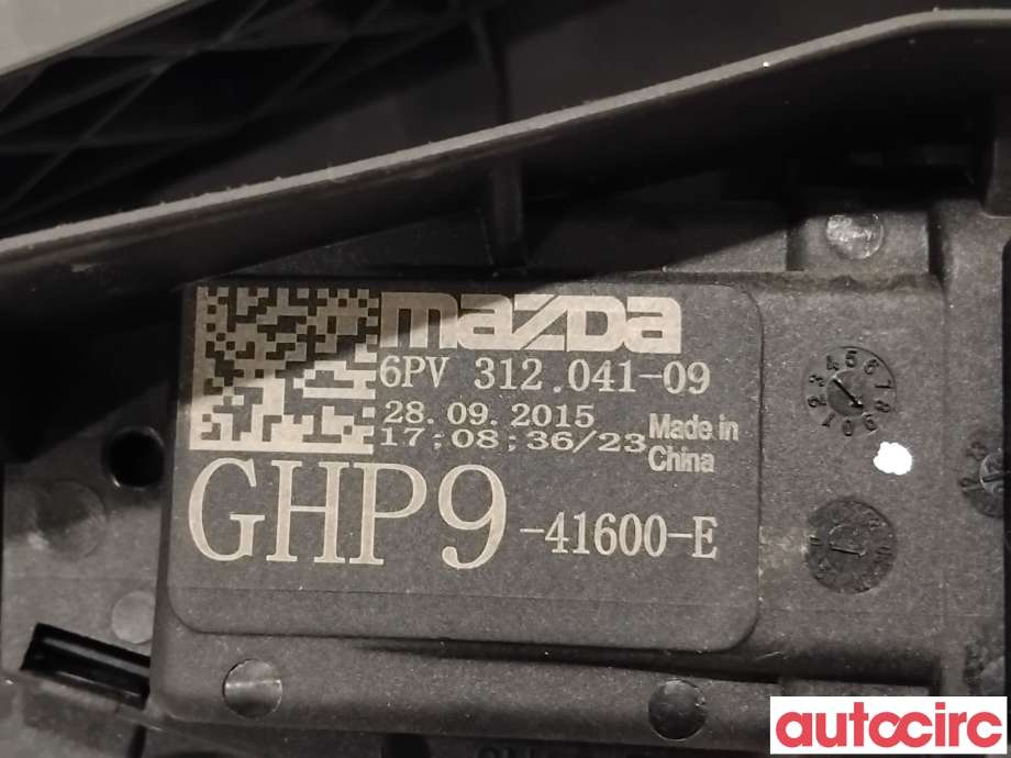 Pedal gass til Mazda 6 2015-2018 (Type III, Fase 2) (MAZDA|GHP9-41-600H|6PV312041-09|GHP9-41600-E)