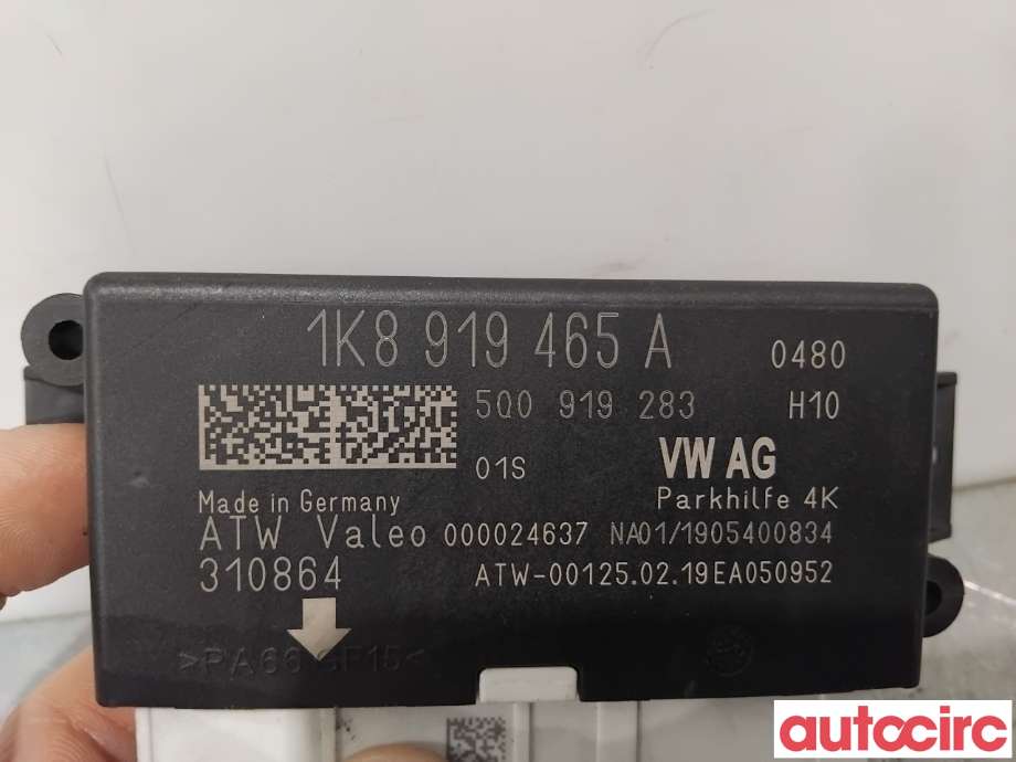 Styreenhet parkering til VW Caddy 2015-2020 (Type III, Fase 3)  (VOLKSWAGEN|1K8919465A|310864)