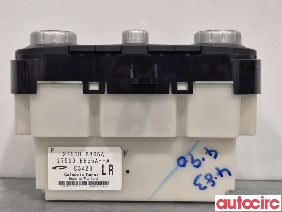 Varmeapparat betjening til Nissan Qashqai 2010-2014 (Type I, Fase 2)  (NISSAN|27500BB55A|)