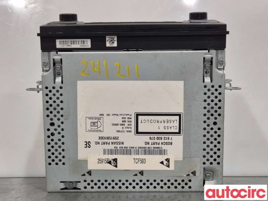 Bilstereo til Nissan Qashqai 2010-2014 (Type I, Fase 2)  (NISSAN|25915BH30E)