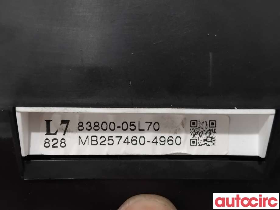 Instrumentpanel til Toyota Avensis 2009-2015 (Type III, Fase 1)  (TOYOTA|8380005L70|MB257460-4960|83800-05L70)