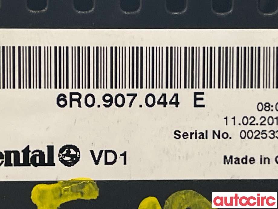 Varmeapparat betjening til VW Polo 2009-2014 (Type V, Fase 1)  (VOLKSWAGEN|6R0907044E)