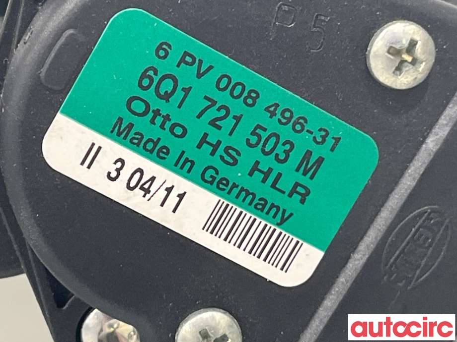 Pedal gass til VW Polo 2009-2014 (Type V, Fase 1)  (VOLKSWAGEN|6Q1721503M)