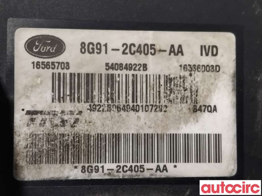 ABS sentral til Ford Mondeo 2007-2010 (Type IV, Fase 1)  (FORD|1762179|54084922B|8G91-2C405-AA)