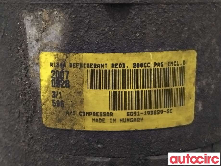 Aircondition kompressor til Ford Mondeo 2007-2010 (Type IV, Fase 1)  (FORD|1745032||6G91-19D629-GC)