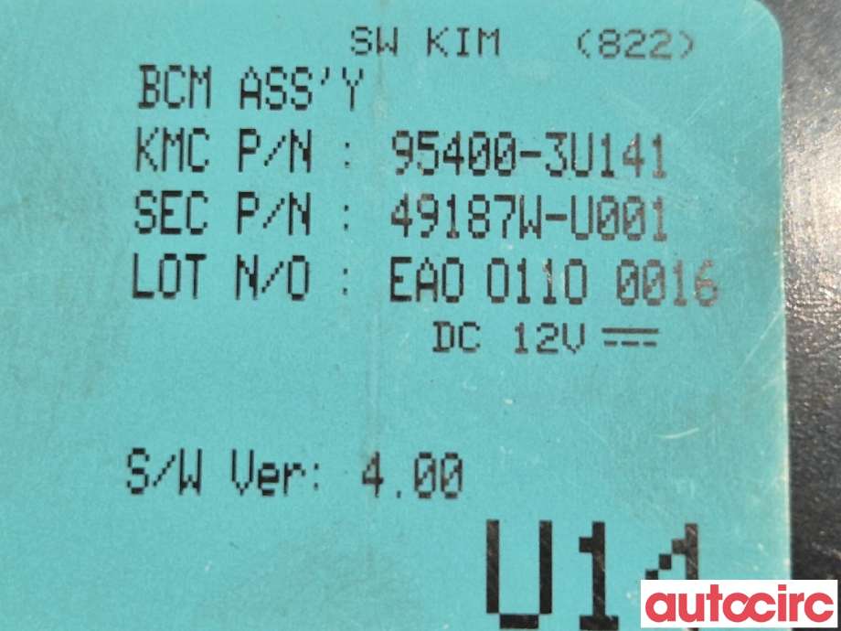 Styreenhet diverse til Kia Sportage 2010-2016 (Type III)  (KIA|954003U141)
