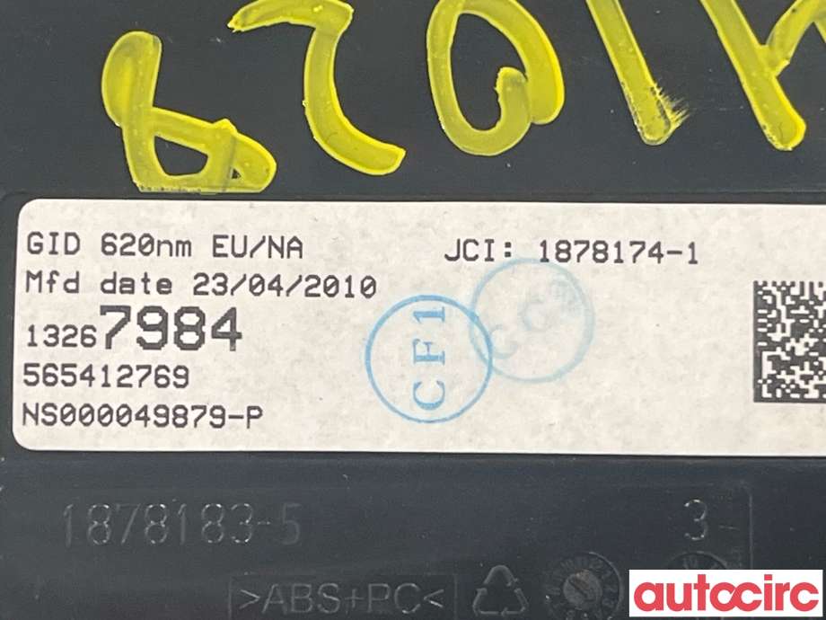 Multimedia display (MCU - Media Controller Unit) til Opel Astra J 2010-2015  (OPEL|13267984)