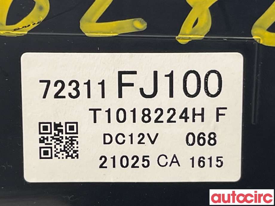 Varmeapparat betjening til Subaru XV 2012-2017 (Type I)  (SUBARU|72311FJ100)