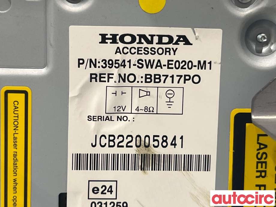 Bilstereo til Honda CR-V 2007-2012 (Type III) (HONDA|39540SWAE01)