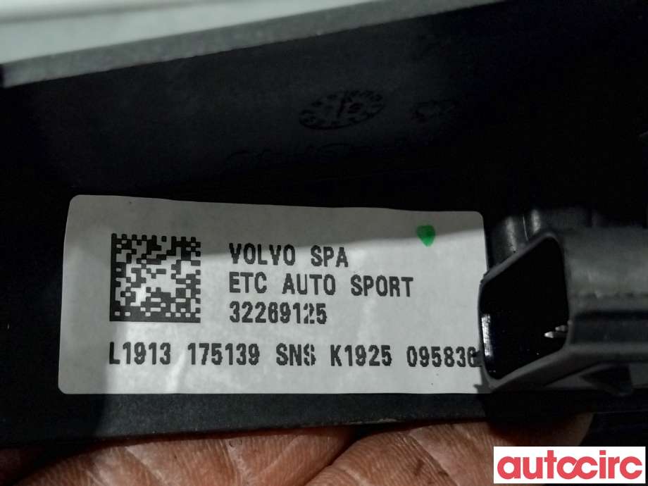 Pedal gass til Volvo XC60 2017-->> (Type II)  (VOLVO|32269125|)