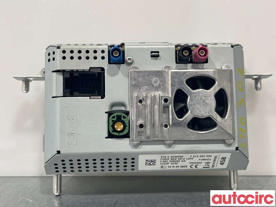Multimedia display (MCU - Media Controller Unit) til Ford Fiesta 2013-2017 (Type VI, Fase 2)  (FORD|2013275||F1BT18B955DA)