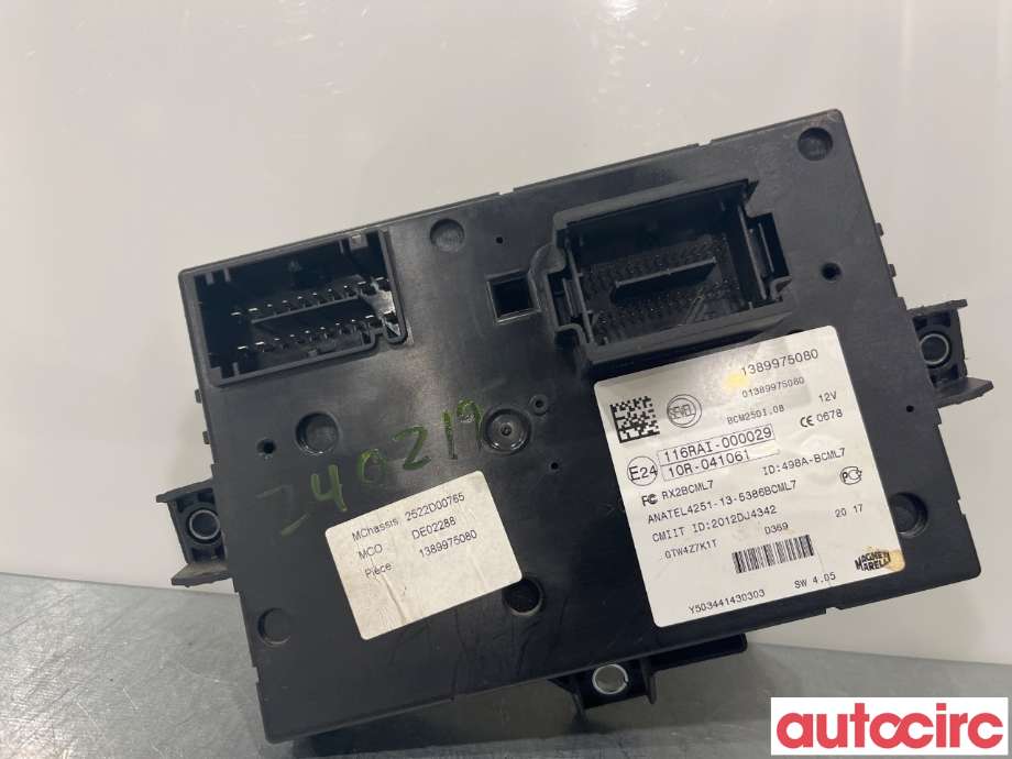Sikringsboks til Peugeot Boxer 2014-->> (Type III, Fase 2) (PEUGEOT|1625932280)