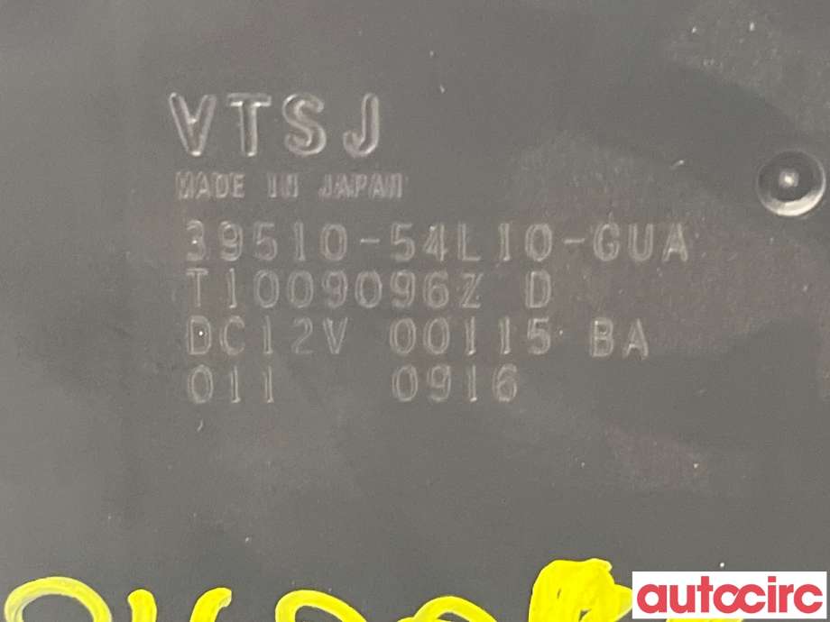 Varmeapparat betjening til Suzuki SX4 2009-2013 (Type I, Fase 2) (SUZUKI|39510-54L11-GUA)