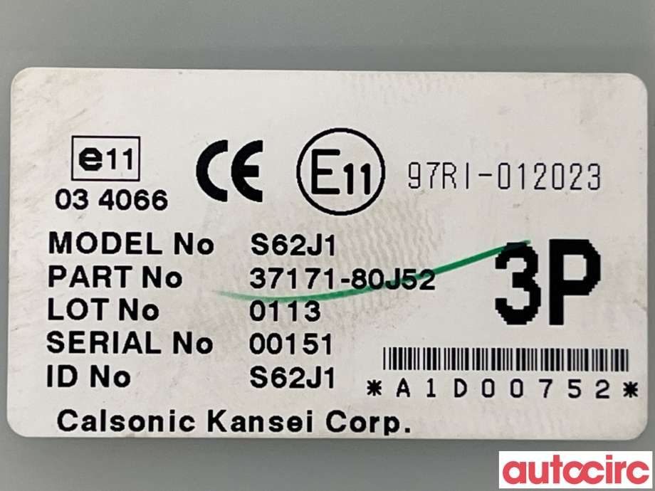 Styreenhet nøkkelfri/keyless til Suzuki SX4 2009-2013 (Type I, Fase 2)  (SUZUKI|37171-80J52)