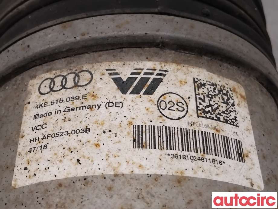 Fjær foran nivå luftpute/belg til Audi e-tron 2018-->>  (AUDI|4KE616039E||4KE616039G)