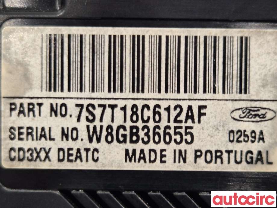 Varmeapparat betjening til Ford Mondeo 2007-2010 (Type IV, Fase 1)  (FORD|1676129||7S7T18C612AM)