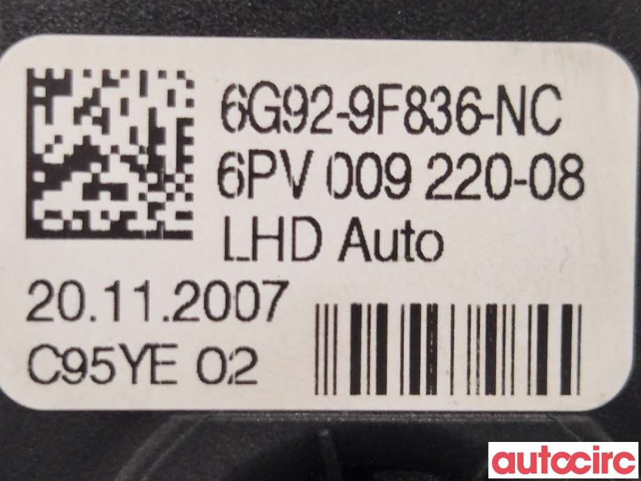 Pedal gass til Ford Mondeo 2007-2010 (Type IV, Fase 1)  (FORD|2139891|6PV009220-08|6G92-9F836-NF)