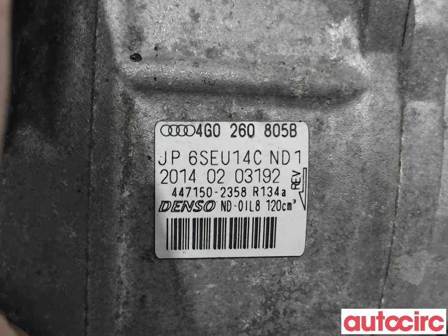 Aircondition kompressor til Audi A6, Allroad 2012-2014 (Type III, Fase 1) (C7) (C7) (AUDI|4G0260805B|447150-2358)