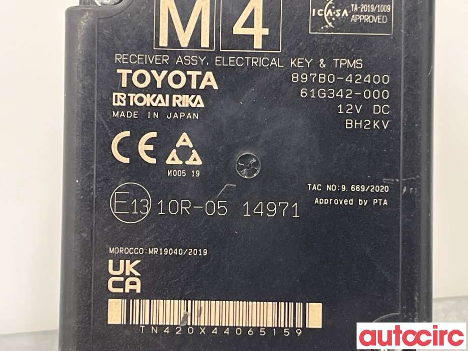 Styreenhet nøkkelfri/keyless til Toyota RAV4 2019-->> (Type V)  (TOYOTA|897B042400)