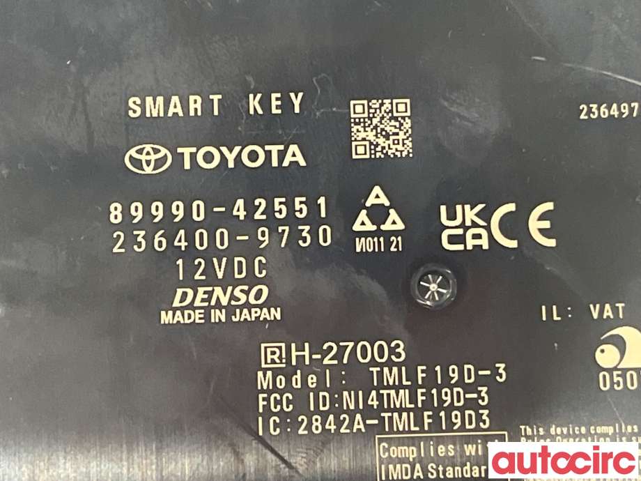 Styreenhet nøkkelfri/keyless til Toyota RAV4 2019-->> (Type V)  (TOYOTA|899H042421)