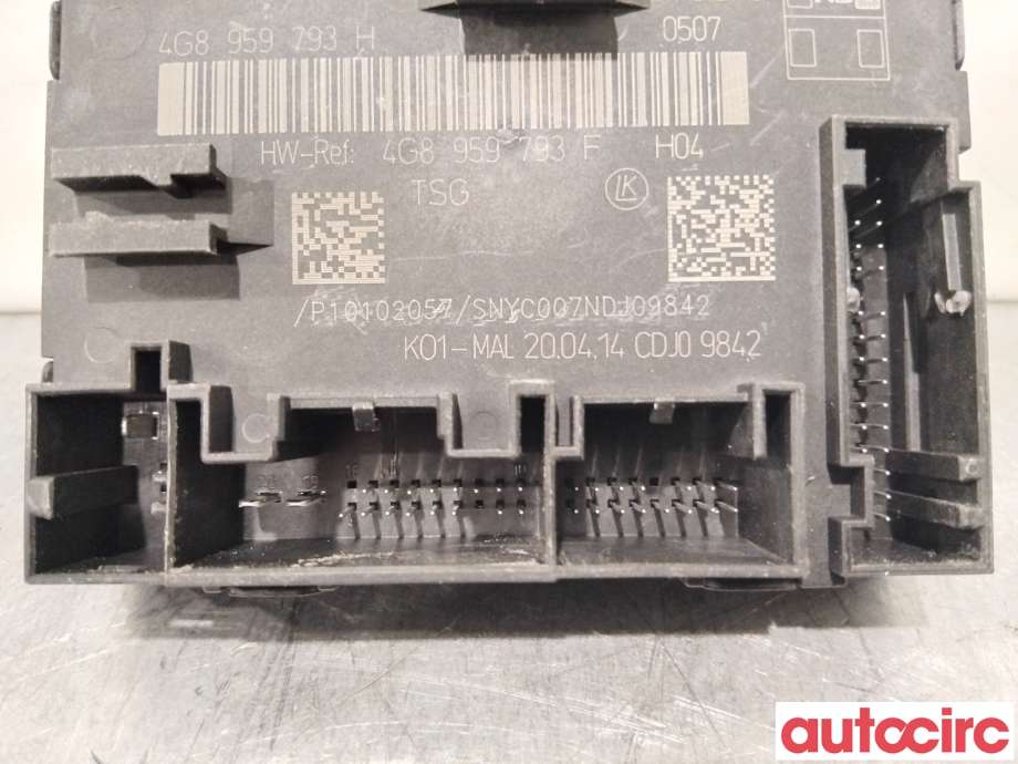 Styreenhet dør venstre foran til Audi A6, Allroad 2012-2014 (Type III, Fase 1) (C7) (C7) (AUDI|4G8959793H|)
