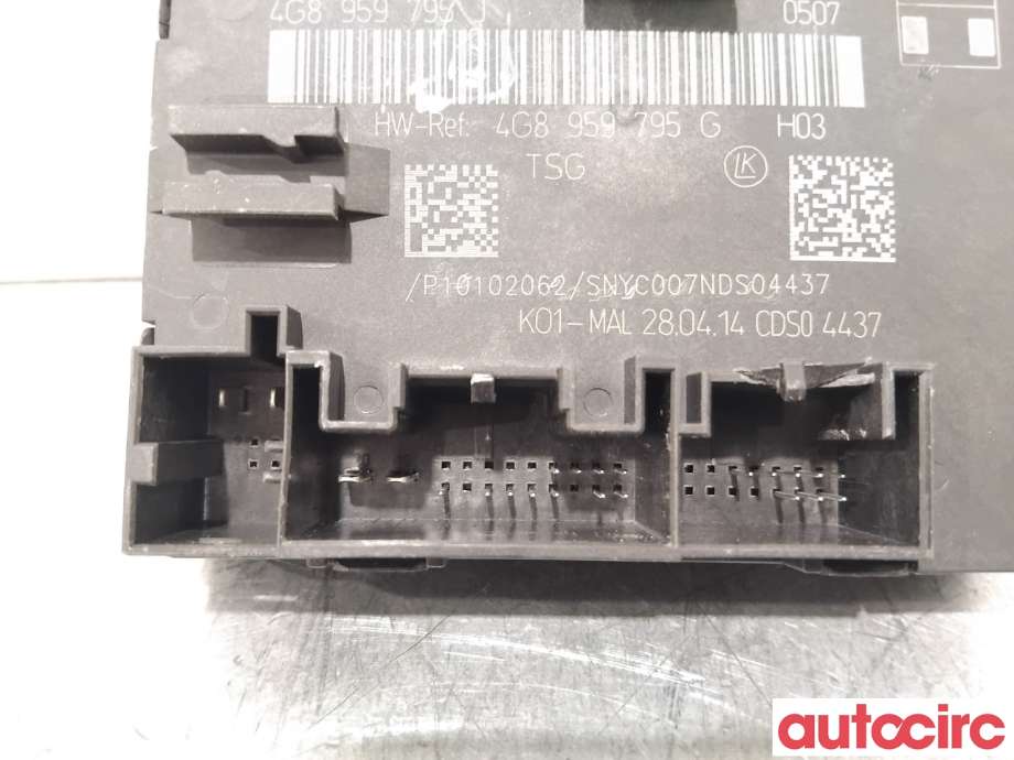 Styreenhet dør venstre foran til Audi A6, Allroad 2012-2014 (Type III, Fase 1) (C7) (C7) (AUDI|4G8959795H||4G8959795J)