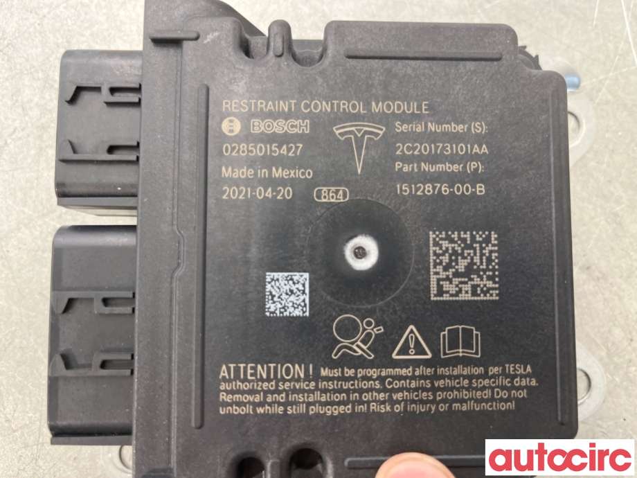 Airbag elektronikk til Tesla Model 3 2018-2023 (Fase 1)  (TESLA|1512876-00-E|0285015427|1512876-00-B)