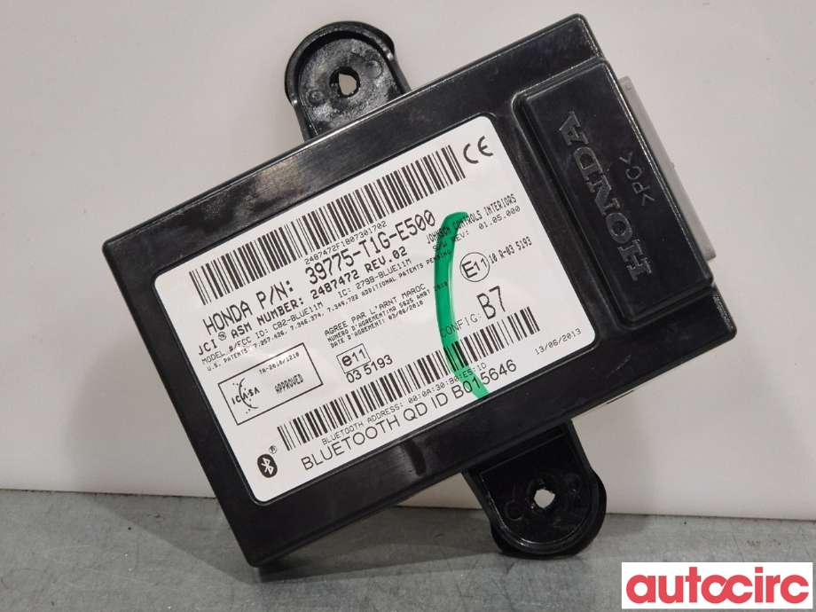 Styreenhet bluetooth til Honda CR-V, 2012-2018 (Type IV)  (HONDA|39775-TIG-E500)