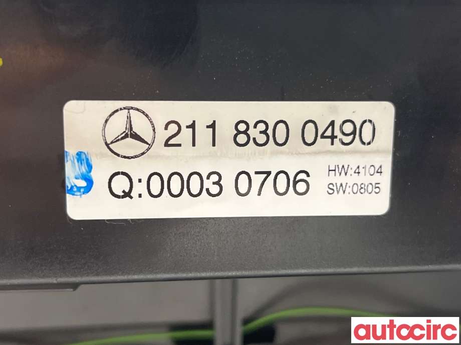 Varmeapparat betjening til Mercedes E-Klasse 2006-2009 (Fase 2) (W211) (W211) (MERCEDES|A2118300190)