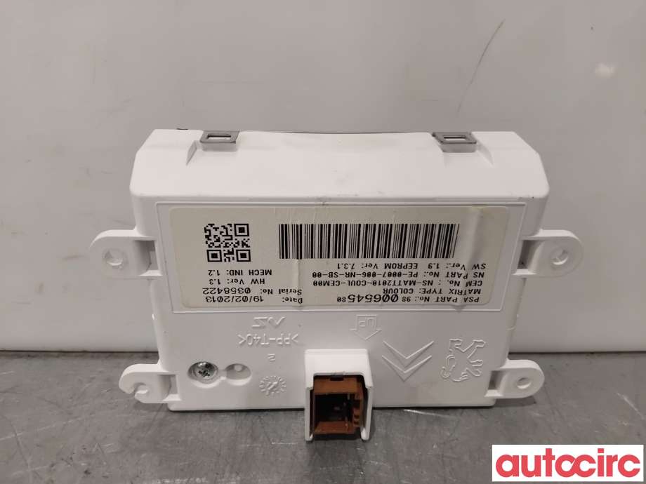 Multimedia display (MCU - Media Controller Unit) til Peugeot 208 2012-2019 (Type I)  (PEUGEOT|1609901280|9800654580|1610454880)