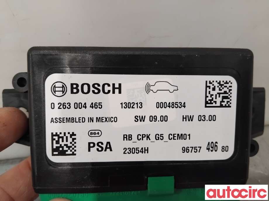 Styreenhet parkering til Peugeot 208 2012-2019 (Type I)  (PEUGEOT|1609932480|0263004465|9675749680)
