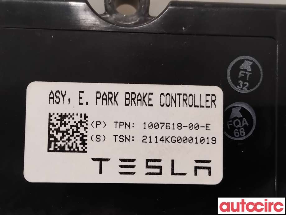 Styreenhet elektrisk parkbrems (EPB - Electric Parking Brake) til Tesla Model S 2013-2016 (Fase 1)  (TESLA|1007618-00-E|)
