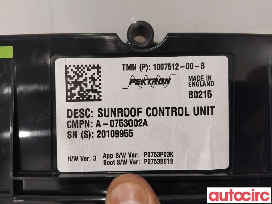 Styreenhet takluke til Tesla Model S 2013-2016 (Fase 1) (TESLA|1007512-00-B|20109955)