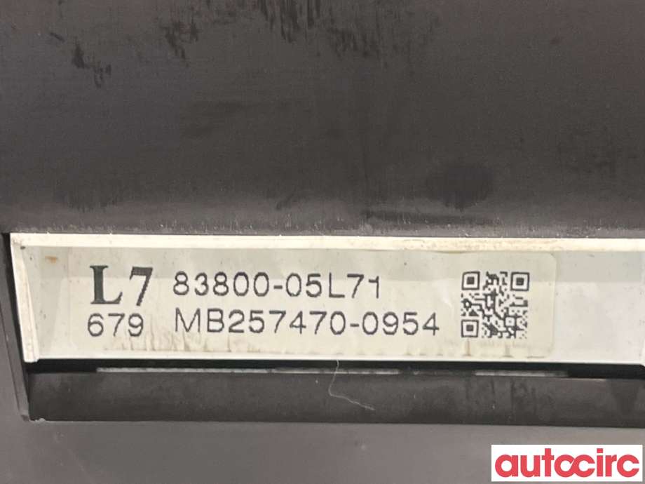 Instrumentpanel til Toyota Avensis 2009-2015 (Type III, Fase 1)  (TOYOTA|8380005L71|MB257470-0954|83800-05L71)