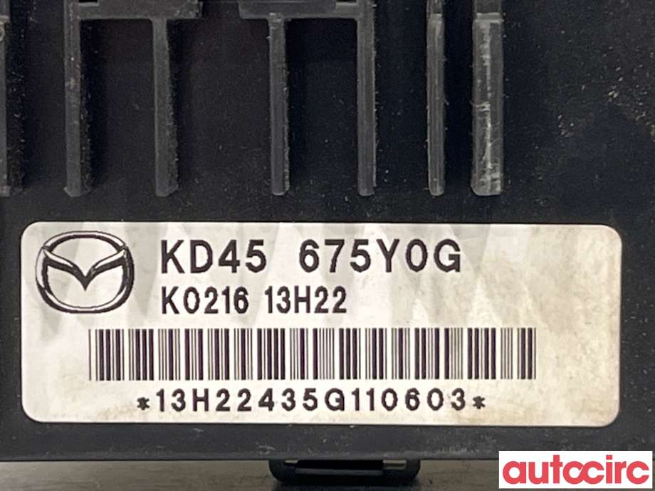 Styreenhet comfort (BCM) til Mazda 3 2013-2016 (Type III, Fase 1)  (MAZDA|KD45-67-5Y0G)