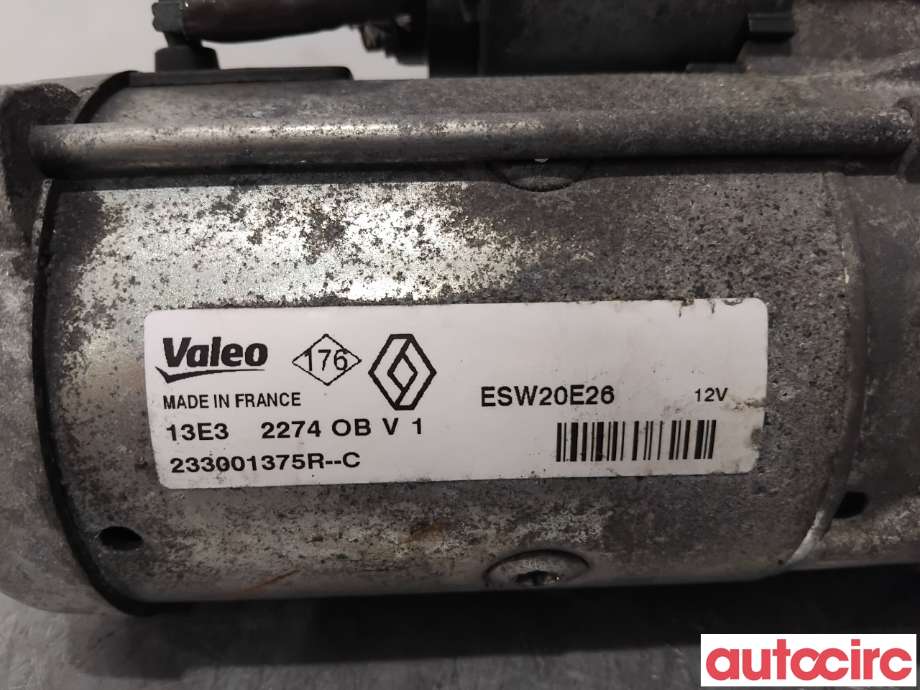 Starter diesel til Nissan Qashqai 2010-2014 (Type I, Fase 2)  (NISSAN|2330000Q1J|ESW20E26|233001375R)
