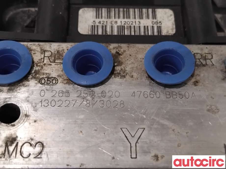 ABS sentral til Nissan Qashqai 2010-2014 (Type I, Fase 2) (NISSAN|47660BB52A|0265252020|47660BB50A)