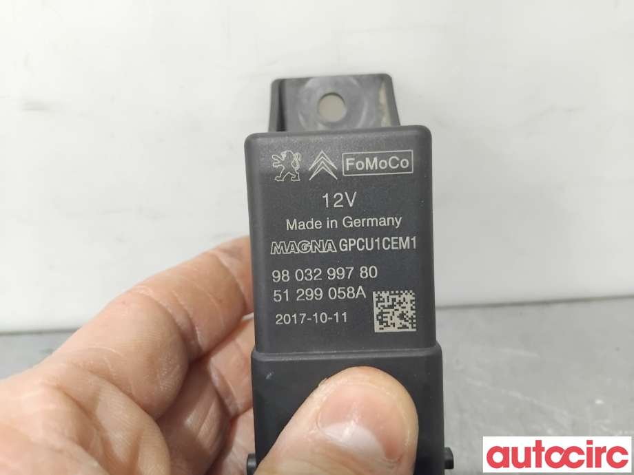 Rele gløde til Peugeot Expert 2016-->> (Type III)  (PEUGEOT|9803299780|51299058A)
