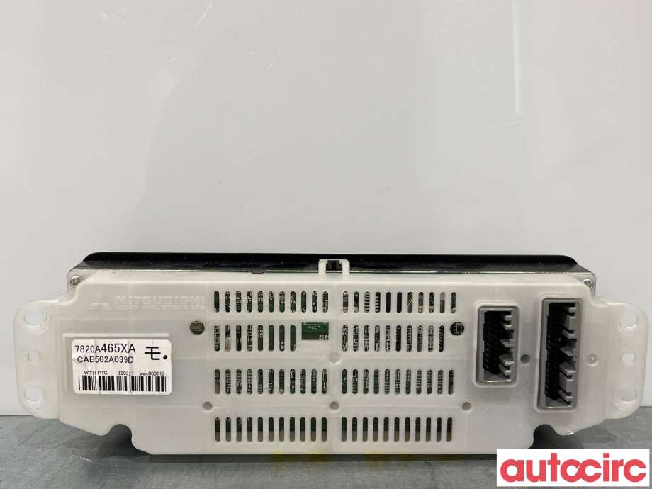 Varmeapparat betjening til Mitsubishi Outlander 2012-2015 (Type III, Fase 1)  (MITSUBISHI|7820A465XA|CAB502A039D)