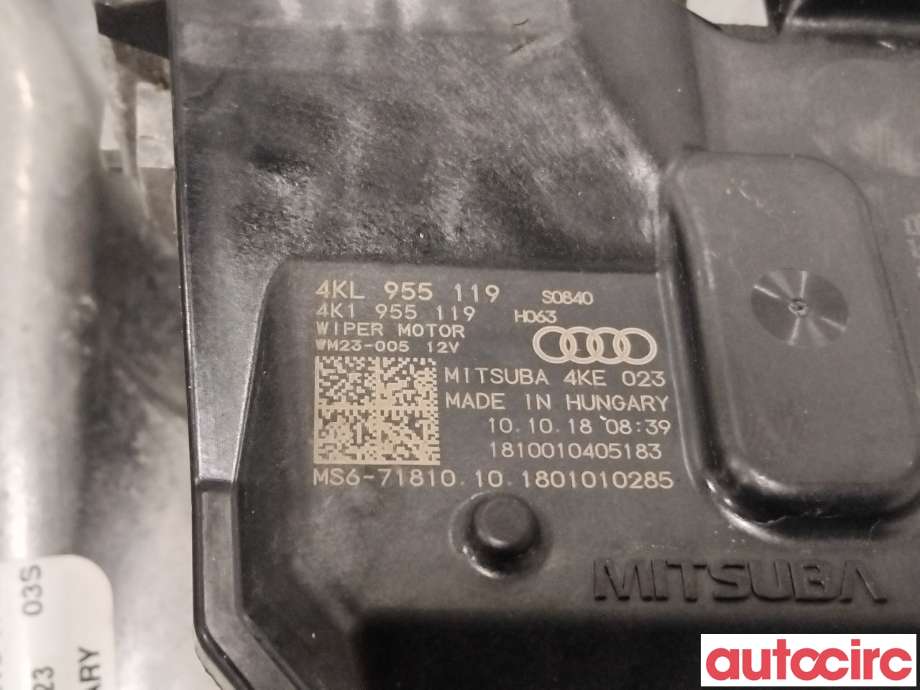 Viskermotor frontrute til Audi e-tron 2018-->>  (AUDI|4KL955023|A1569-075|4KL955023C)