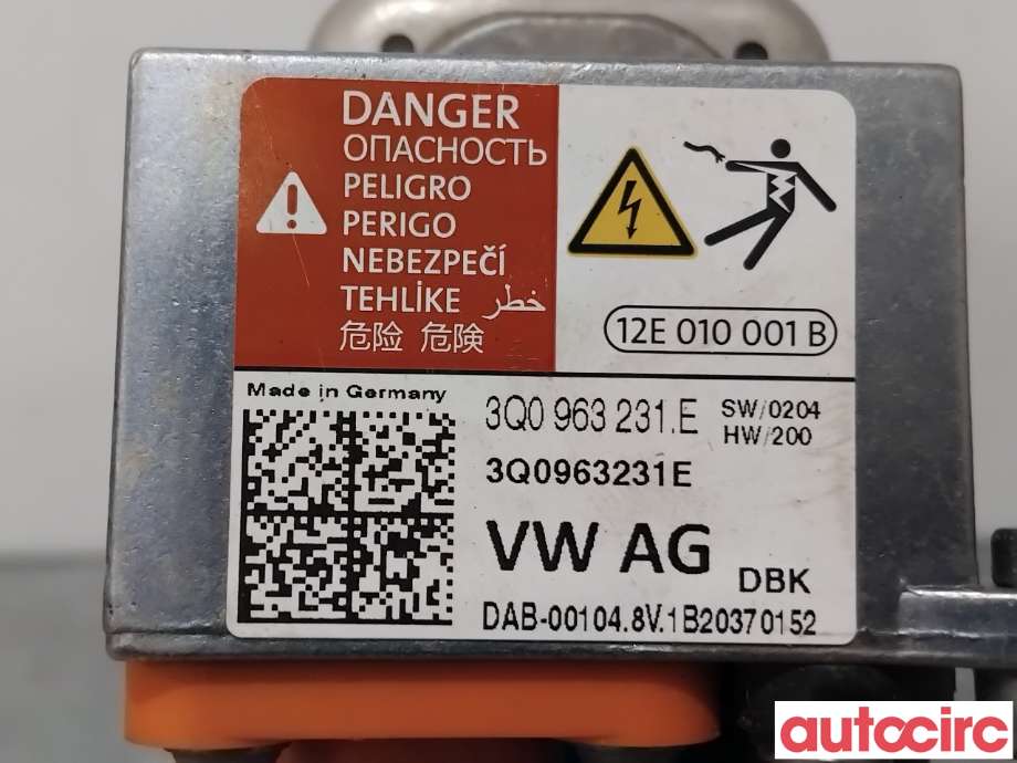 Motorvarmer elektrisk til Audi e-tron 2018-->>  (AUDI|3Q0963231E)