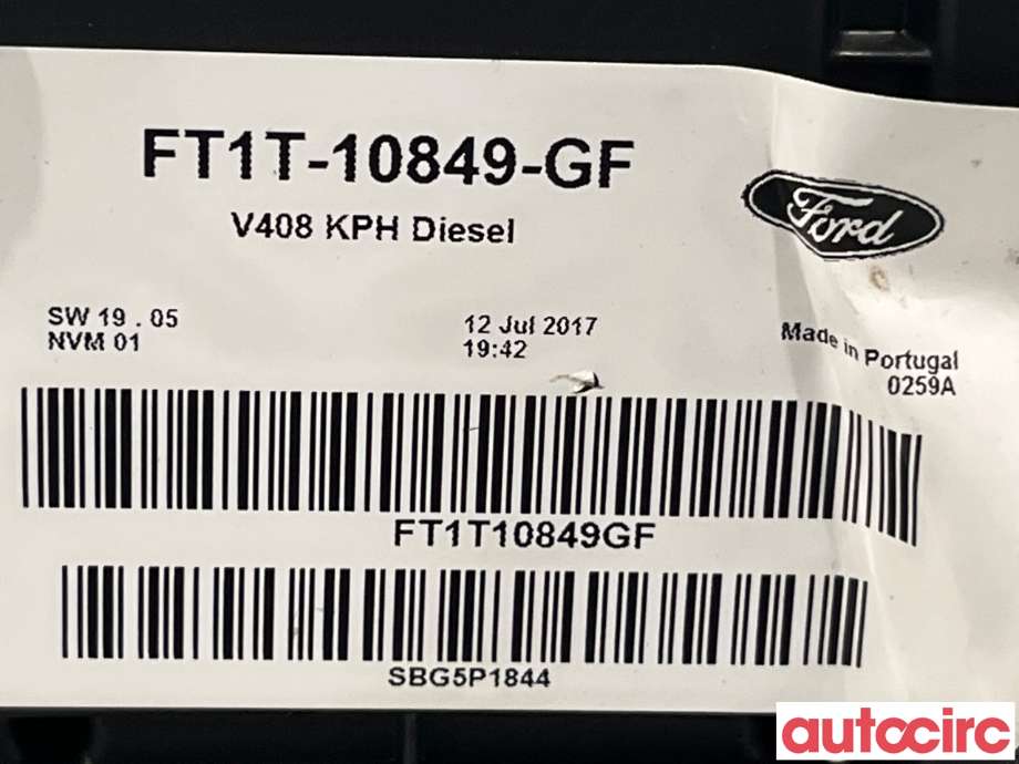 Instrumentpanel til Ford Transit Connect 2013-2018 Type II, Fase 1  (FORD|2005173||FT1T-10849-GF)