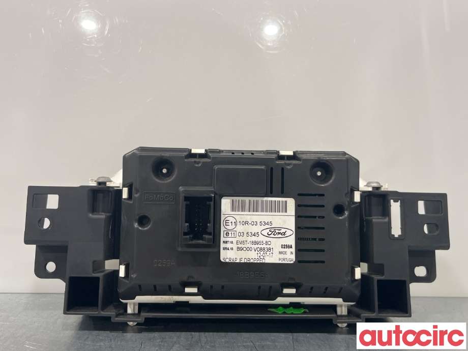 Multimedia display (MCU - Media Controller Unit) til Ford Transit Connect 2013-2018 Type II, Fase 1  (FORD|2014481||EM5T-18B955-BD)