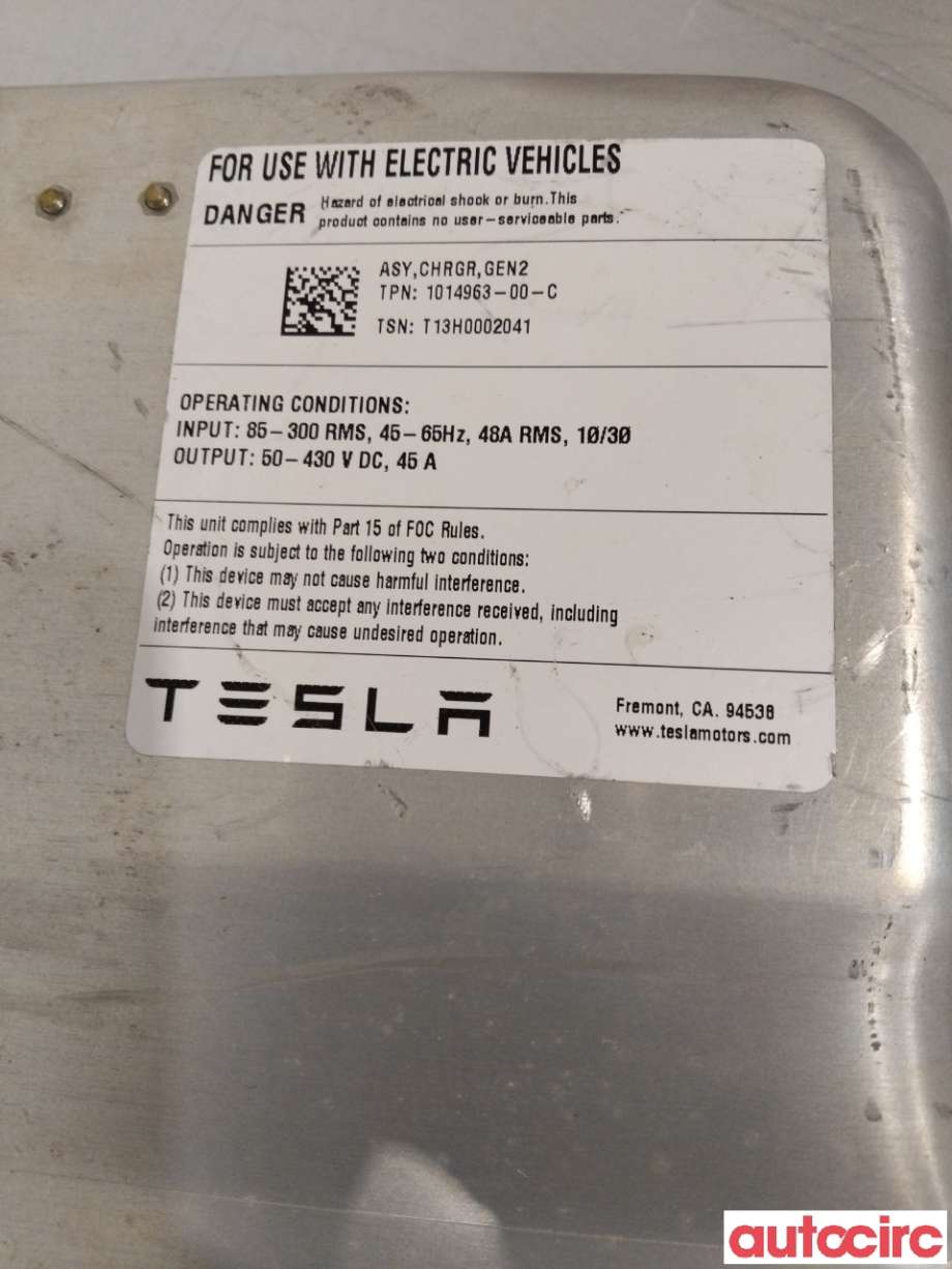 Batterilader (OBC - On Board Charger) til Tesla Model S 2013-2016 (Fase 1)  (TESLA|1014963-00-C|)