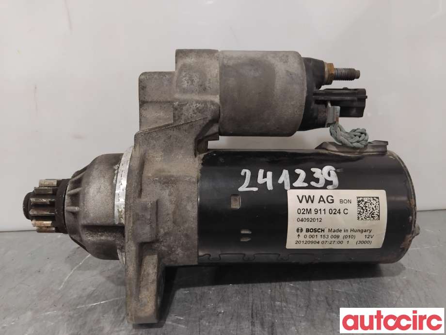 Starter diesel til VW Passat 2011-2015 (B7) (B7) (VOLKSWAGEN|02M911024CX|0001153009|02M911024C)