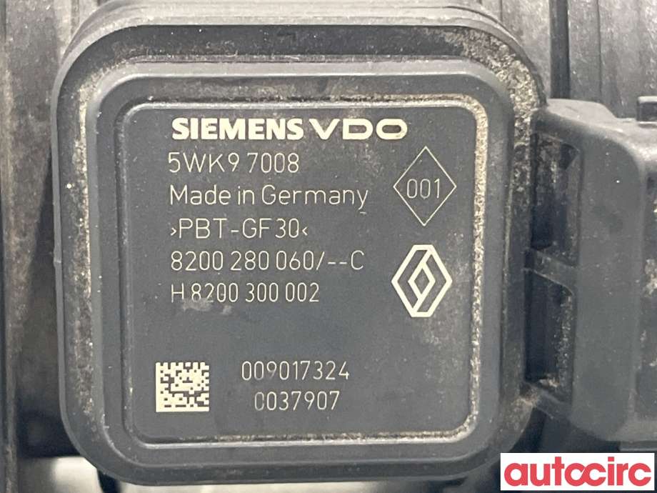 Luftmengde/luftmassemåler til Nissan Qashqai 2007-2010 (Type I, Fase 1) (NISSAN|1658000Q0A)