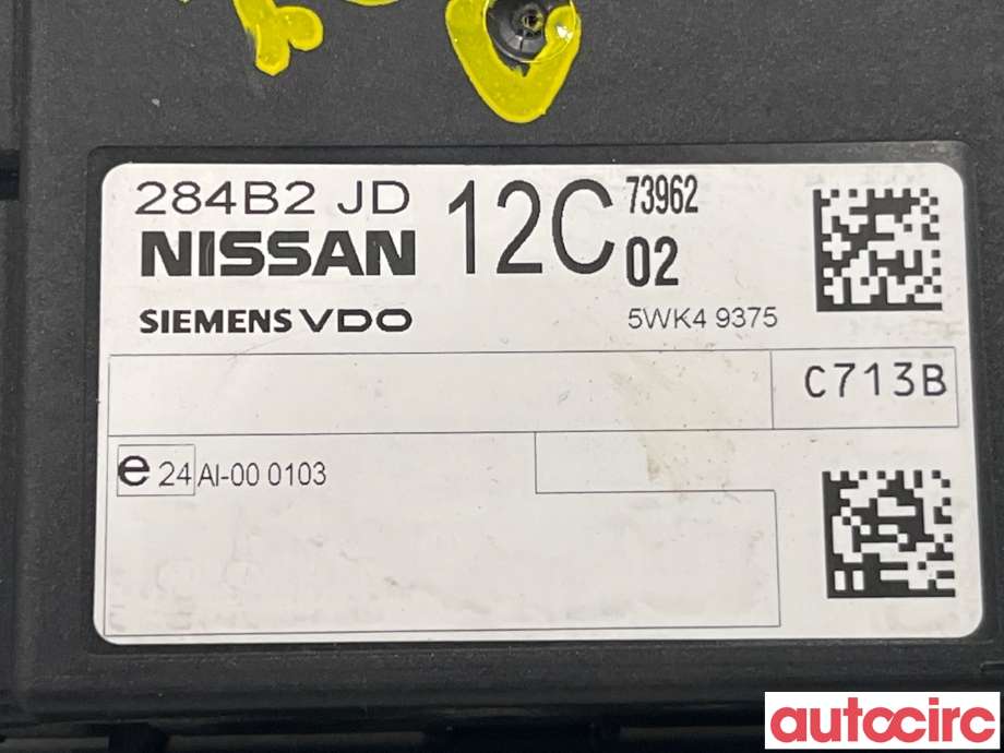 Styreenhet diverse til Nissan Qashqai 2007-2010 (Type I, Fase 1)  (NISSAN|284B2JD12C)